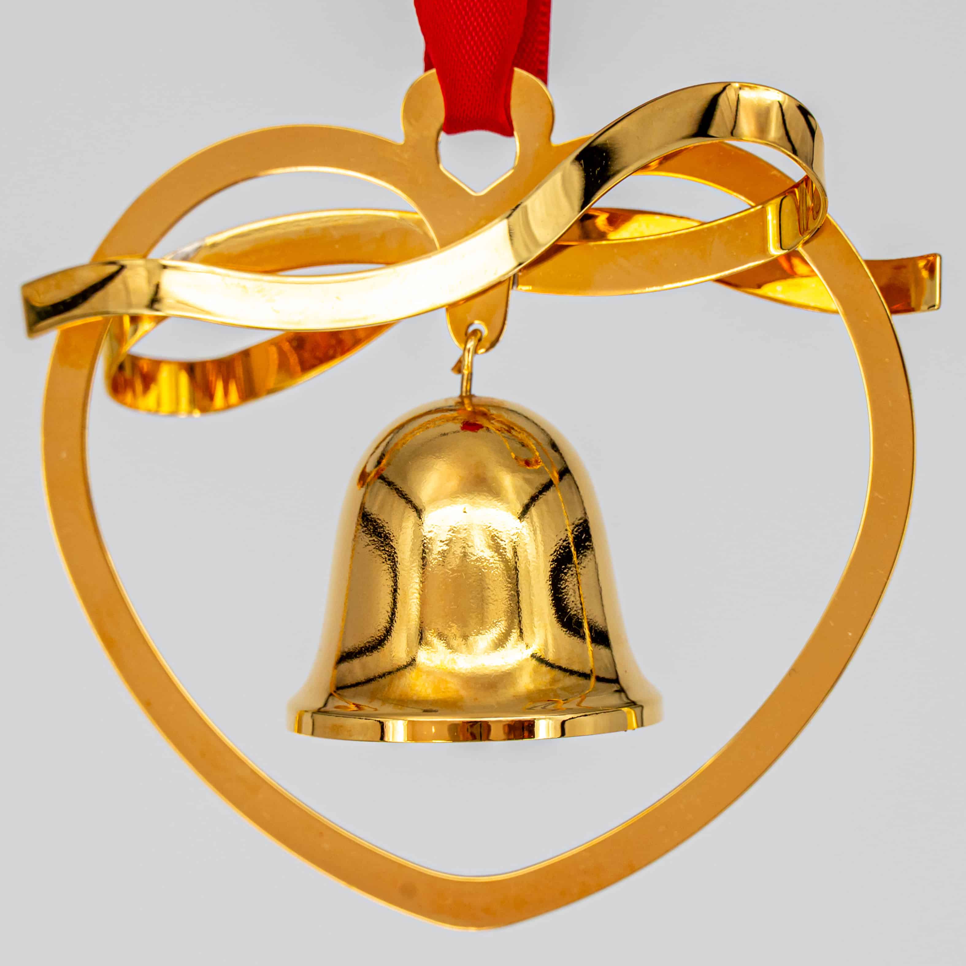 One Of The Three 18K Gold-Plated Christmas Bells by Georg Jensen, 1984 - Image 6