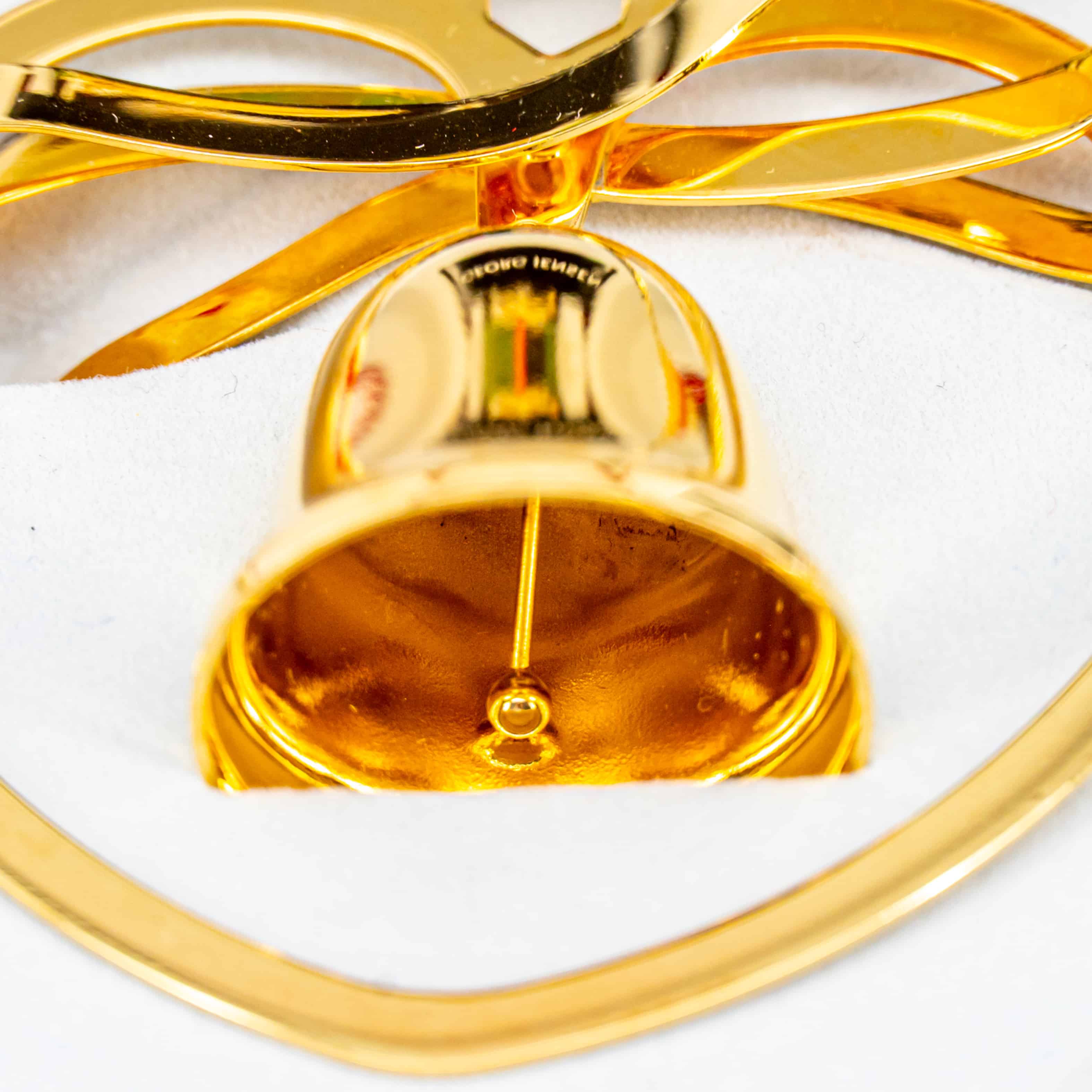 One Of The Three 18K Gold-Plated Christmas Bells by Georg Jensen, 1984 - Image 2