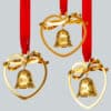 One Of The Three 18K Gold-Plated Christmas Bells by Georg Jensen, 1984 - Thumbnail Image 1