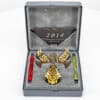 24K Gold-Plated Fir Tree and Doves by Georg Jensen, 2014 - Thumbnail Image 2