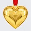 Set of Six 18K Gold-Plated Christmas Heart Ornaments by Georg Jensen, Denmark - Thumbnail Image 11