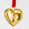 Set of Six 18K Gold-Plated Christmas Heart Ornaments by Georg Jensen, Denmark - Thumbnail Image 14