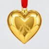 Set of Six 18K Gold-Plated Christmas Heart Ornaments by Georg Jensen, Denmark - Thumbnail Image 7