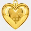 Set of Six 18K Gold-Plated Christmas Heart Ornaments by Georg Jensen, Denmark - Thumbnail Image 5