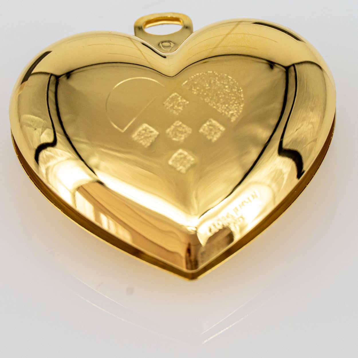 Set of Six 18K Gold-Plated Christmas Heart Ornaments by Georg Jensen, Denmark - Image 13