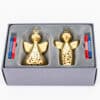Pair of 18K Gold-Plated Christmas Angel Ornaments by Georg Jensen, Denmark - Thumbnail Image 1