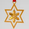 Set of Six 18K Gold-Plated Christmas Star Ornaments by Georg Jensen, Denmark - Thumbnail Image 12