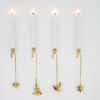 Set of 8 Gold-Plated Christmas Candle Holders by Georg Jensen incl LED candles - Thumbnail Image 3