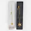 Set of 8 Gold-Plated Christmas Candle Holders by Georg Jensen incl LED candles - Thumbnail Image 15
