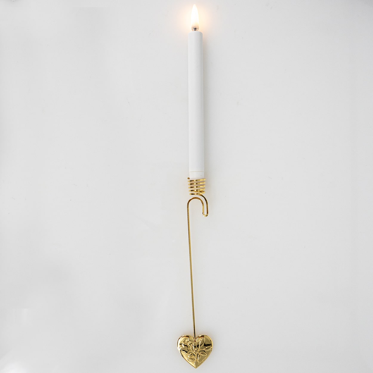 Set of 8 Gold-Plated Christmas Candle Holders by Georg Jensen incl LED candles - Image 17