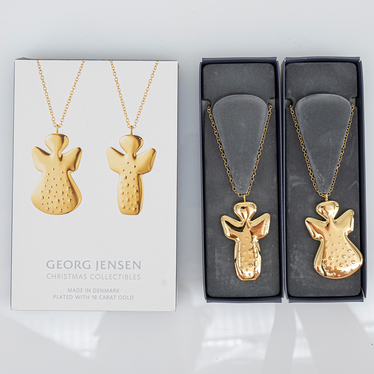 Set of 12 18K Gold-Plated Christmas Ornaments by Georg Jensen, Denmark - Image 10