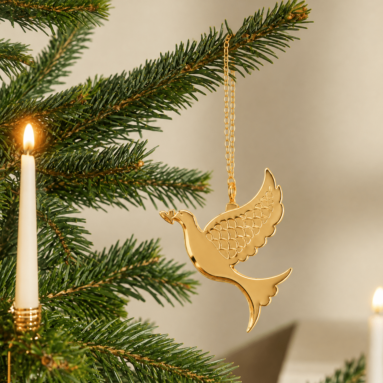 Set of 12 18K Gold-Plated Christmas Ornaments by Georg Jensen, Denmark - Image 2