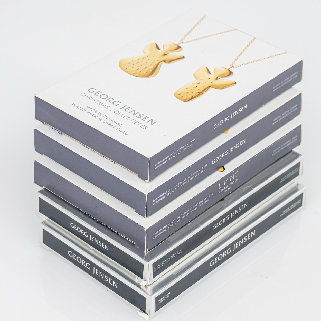 Set of 12 18K Gold-Plated Christmas Ornaments by Georg Jensen, Denmark - Image 5