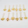 Set of 12 18K Gold-Plated Christmas Ornaments by Georg Jensen, Denmark - Thumbnail Image 11