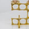 1 of the 2 Heinz Goll 3 Armed Brass Candleholders, Austria 1970 - Thumbnail Image 2
