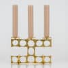 1 of the 2 Heinz Goll 3 Armed Brass Candleholders, Austria 1970 - Thumbnail Image 10