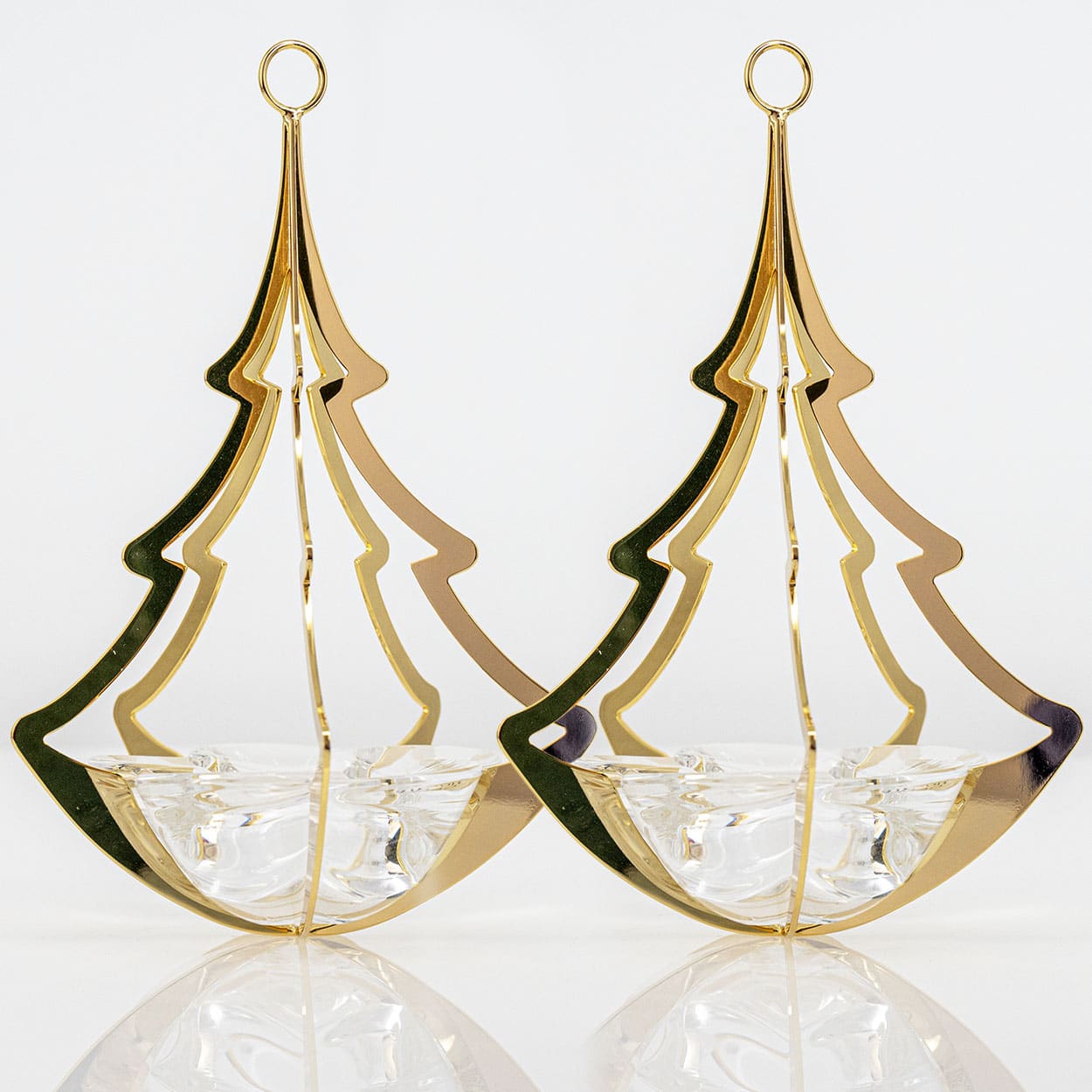 1 Of The 2 Holmegaard Golden Christmas Candleholder Tree, Denmark 2006 - Image 5