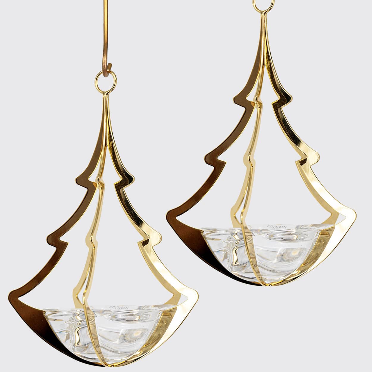 1 Of The 2 Holmegaard Golden Christmas Candleholder Tree, Denmark 2006 - Image 3