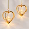 1 Of The 2 Holmegaard Golden Christmas Candleholder Heart, Denmark 2006 - Thumbnail Image 9