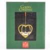 1 Of The 2 Holmegaard Golden Christmas Candleholder Heart, Denmark 2006 - Thumbnail Image 10