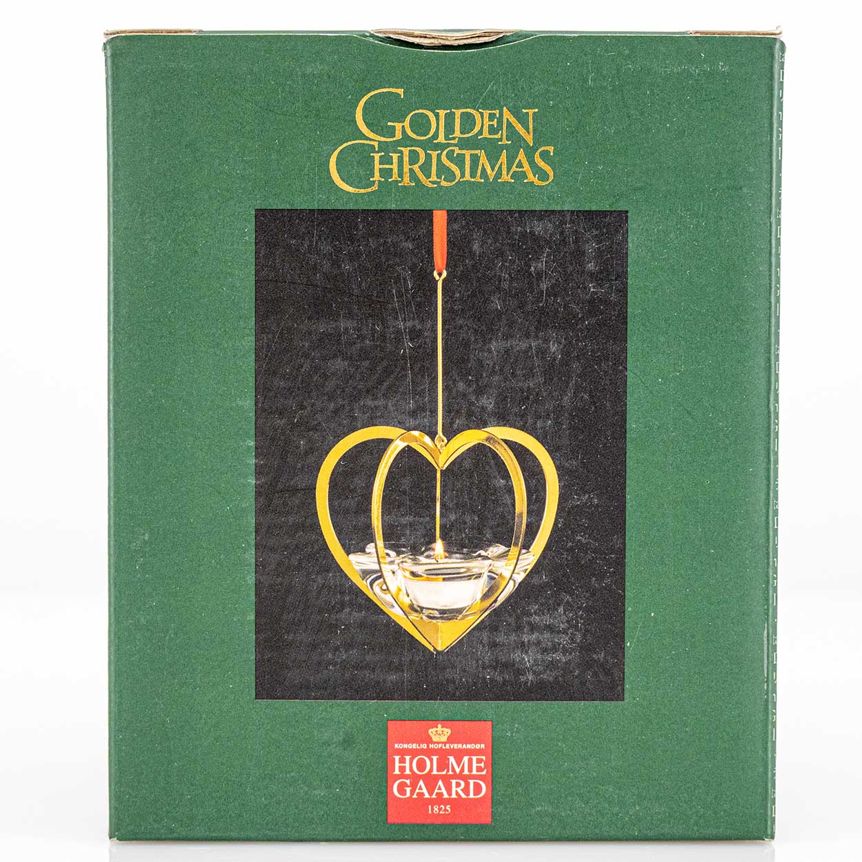 1 Of The 2 Holmegaard Golden Christmas Candleholder Heart, Denmark 2006 - Image 10