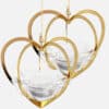 1 Of The 2 Holmegaard Golden Christmas Candleholder Heart, Denmark 2006 - Thumbnail Image 5
