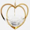 1 Of The 2 Holmegaard Golden Christmas Candleholder Heart, Denmark 2006 - Thumbnail Image 8
