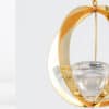 1 Of The 2 Holmegaard Golden Christmas Candleholder Ball, Denmark 2004 - Thumbnail Image 9
