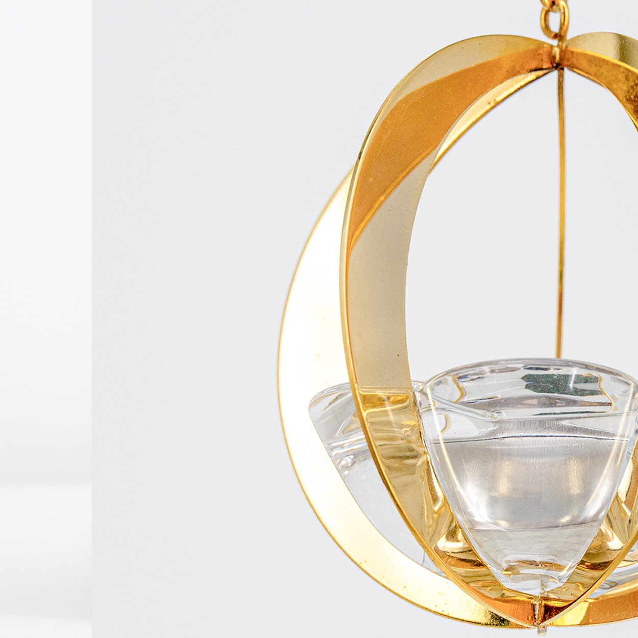 1 Of The 2 Holmegaard Golden Christmas Candleholder Ball, Denmark 2004 - Image 9