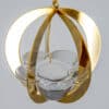 1 Of The 2 Holmegaard Golden Christmas Candleholder Ball, Denmark 2004 - Thumbnail Image 8