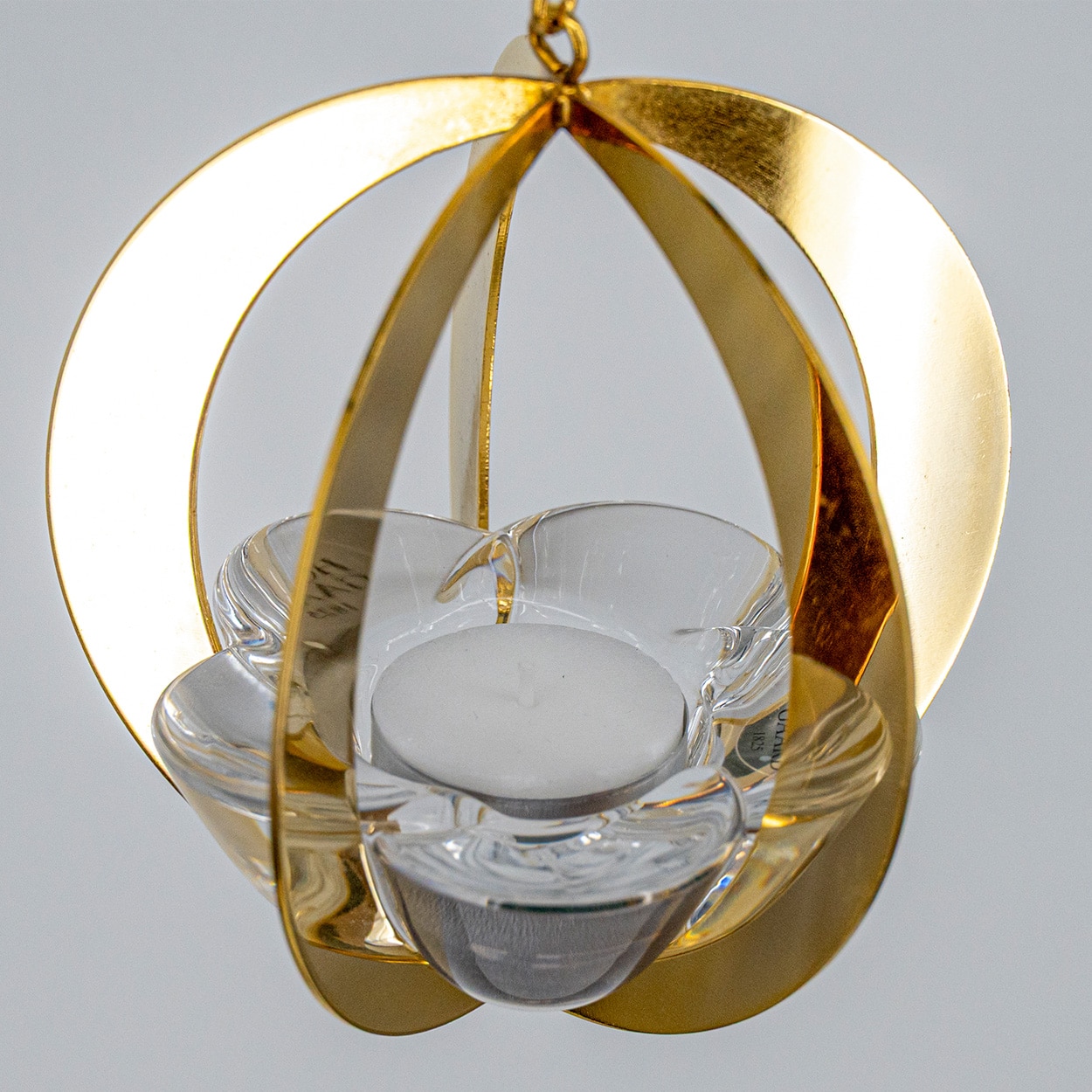 1 Of The 2 Holmegaard Golden Christmas Candleholder Ball, Denmark 2004 - Image 8