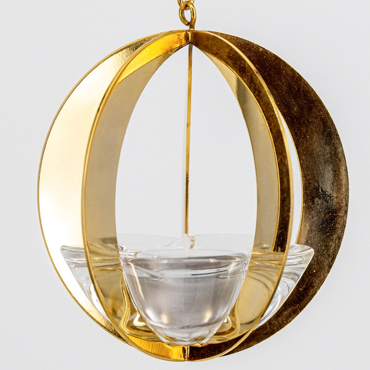 1 Of The 2 Holmegaard Golden Christmas Candleholder Ball, Denmark 2004 - Image 6