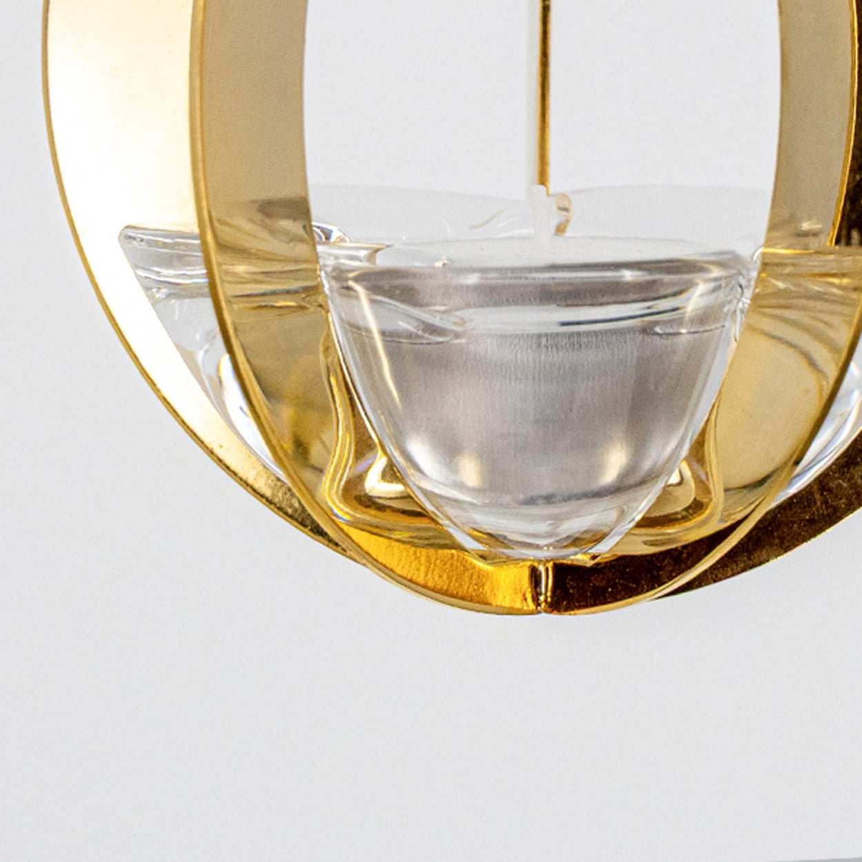 1 Of The 2 Holmegaard Golden Christmas Candleholder Ball, Denmark 2004 - Image 5