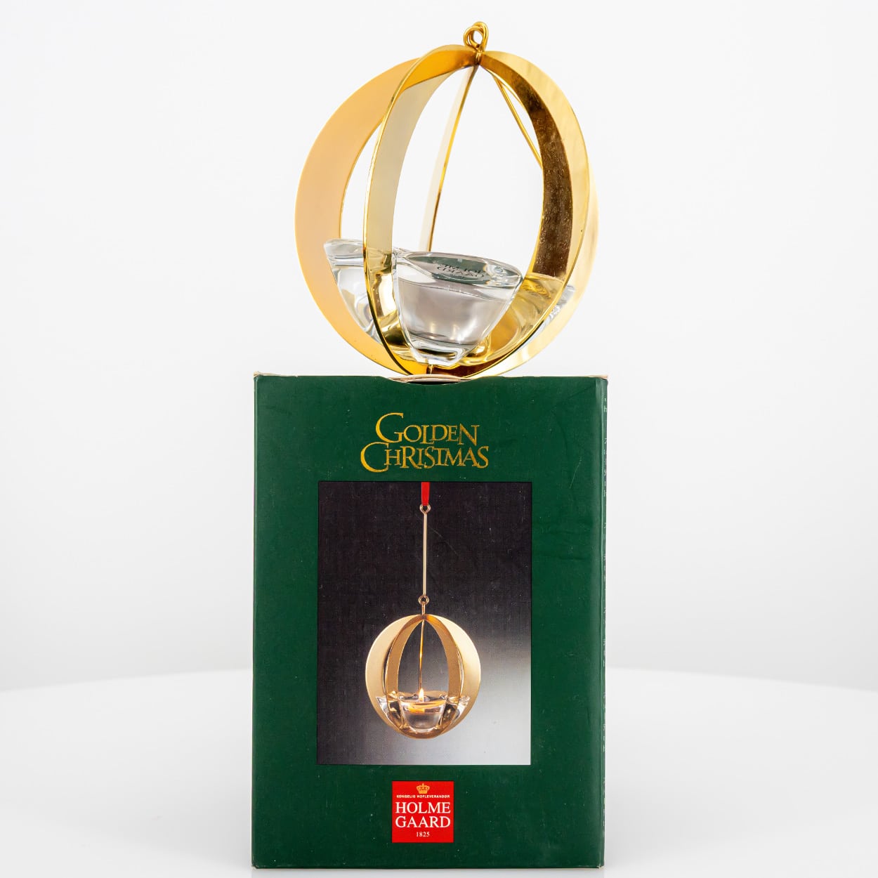 1 Of The 2 Holmegaard Golden Christmas Candleholder Ball, Denmark 2004 - Image 3