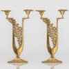 Pair of Large Kurt Jesch Amadeo Fratelli Tonini Candlelabras Brass ,1960 - Thumbnail Image 2
