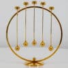 24 Carat Advent Candleholder Annual Ring, Incl LED Candles Denmark, 1970 - Thumbnail Image 2
