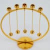 24 Carat Advent Candleholder Annual Ring, Incl LED Candles Denmark, 1970 - Thumbnail Image 4