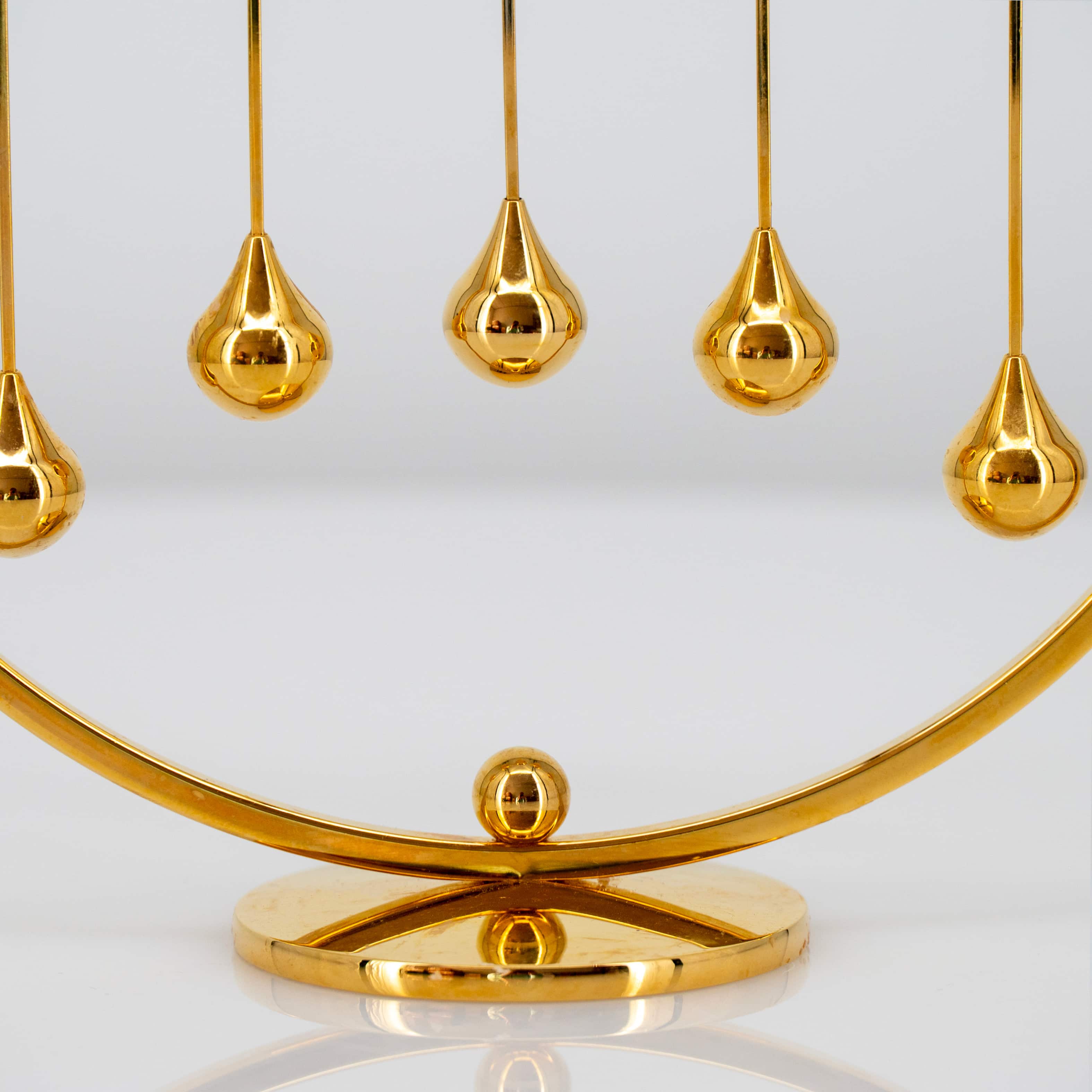 24 Carat Advent Candleholder Annual Ring, Incl LED Candles Denmark, 1970 - Image 5