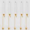 Several 24-Carat Plated Christmas Candle Holders incl LED Candle, Denmark 1960 - Thumbnail Image 8