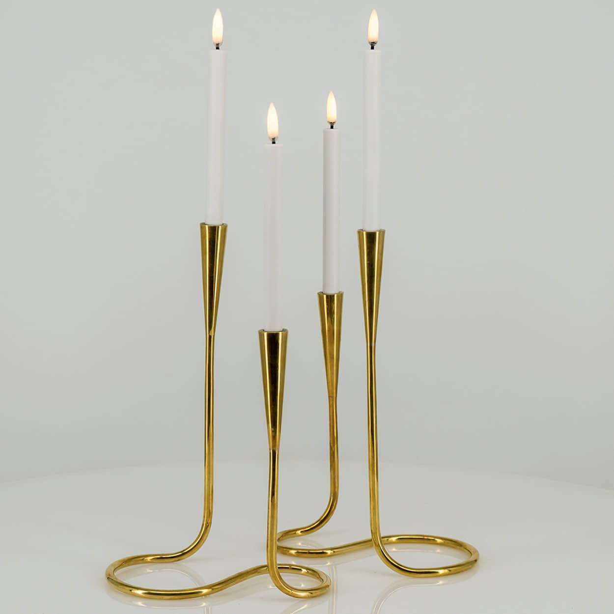 1 of the 2 Illums Bolighus Messing Candleholders, Denmark 1960 - Image 5