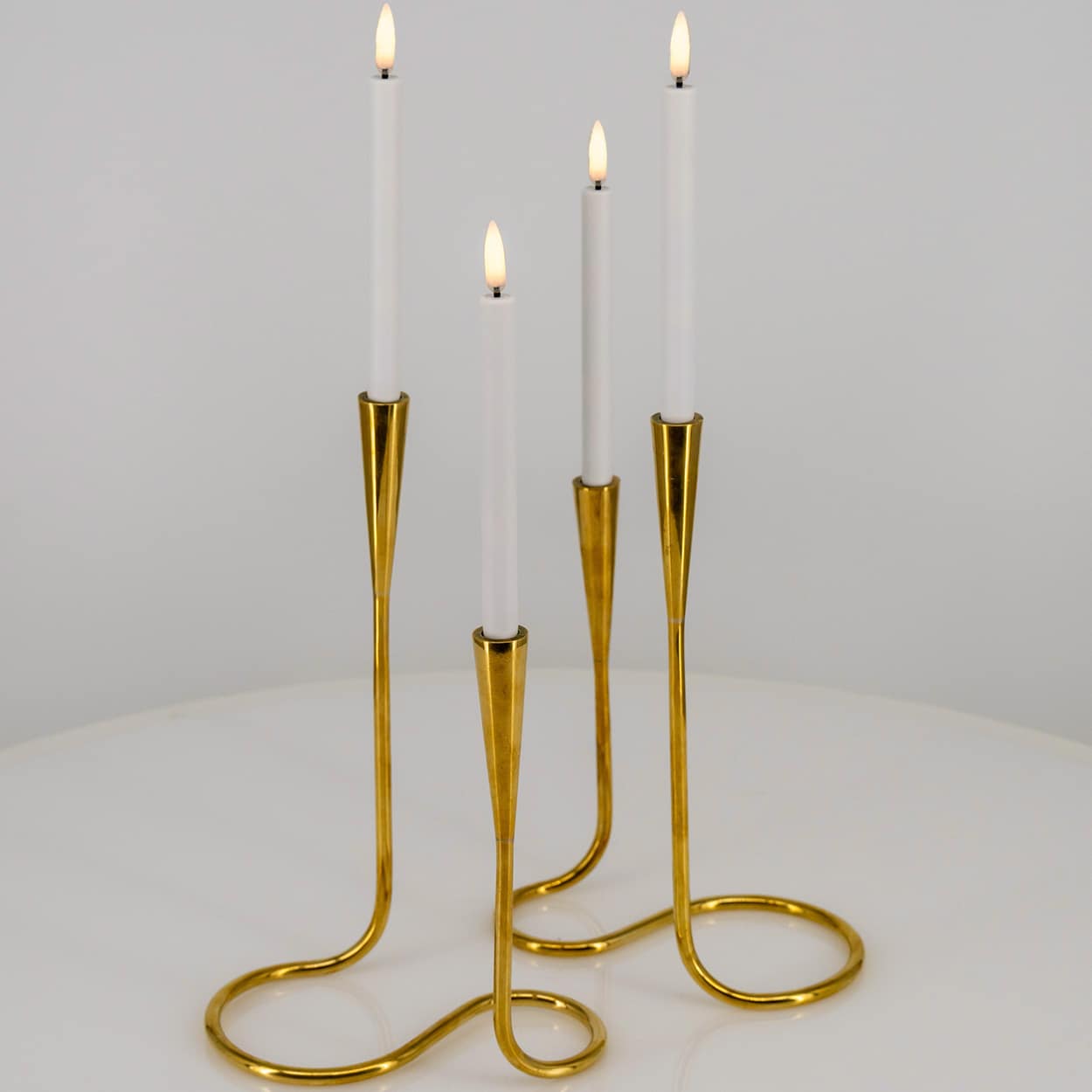 1 of the 2 Illums Bolighus Messing Candleholders, Denmark 1960 - Image 1