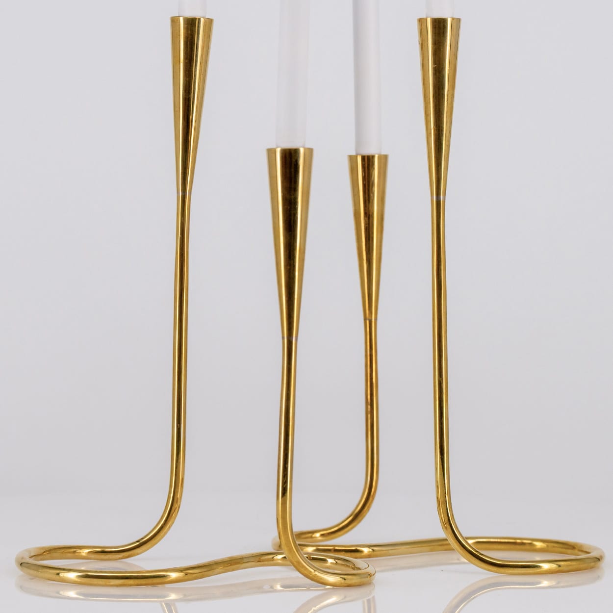1 of the 2 Illums Bolighus Messing Candleholders, Denmark 1960 - Image 2