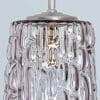 Several Purple Glass Chrome Pendant Lights in Style of Kalmar, 1950s - Thumbnail Image 3
