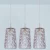 Several Purple Glass Chrome Pendant Lights in Style of Kalmar, 1950s - Thumbnail Image 12