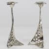 Pair of Kurt Jesch Amadeo Fratelli Tonini Candlelabras Chrome,1969 - Thumbnail Image 1