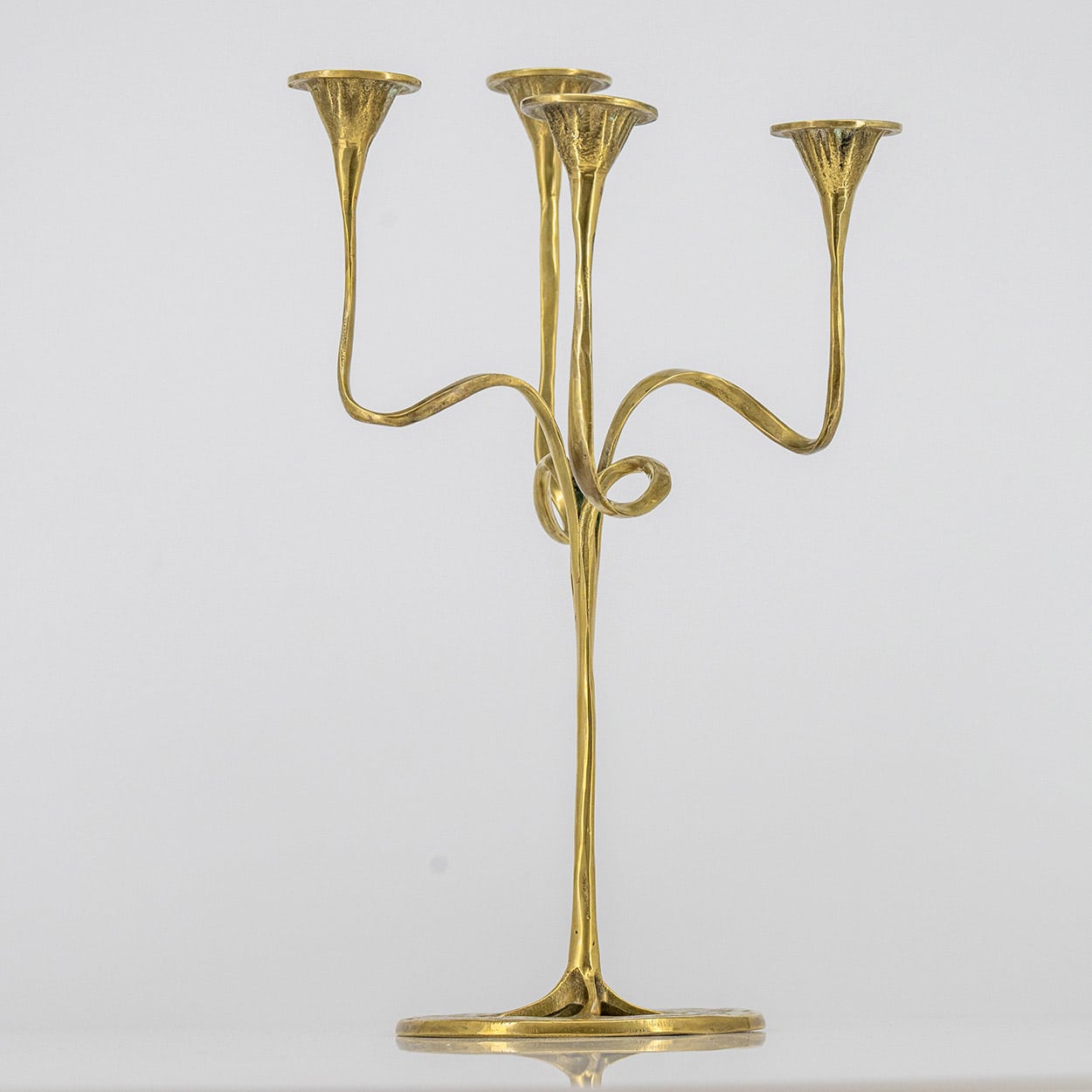 Kurt Jesch Amadeo Fratelli Tonini Four Arm Candlelabra Brass ,1960 - Image 6