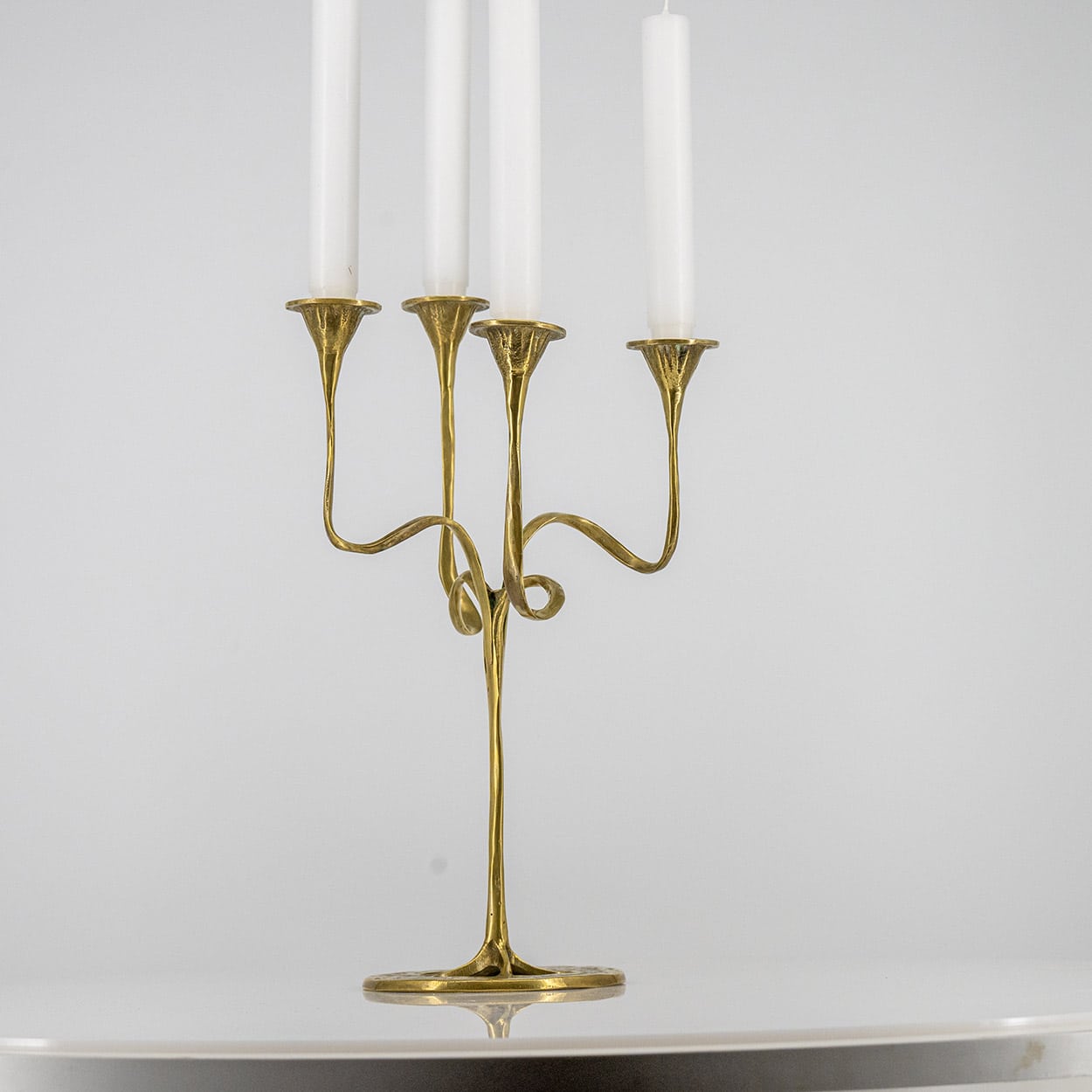 Kurt Jesch Amadeo Fratelli Tonini Four Arm Candlelabra Brass ,1960 - Image 7