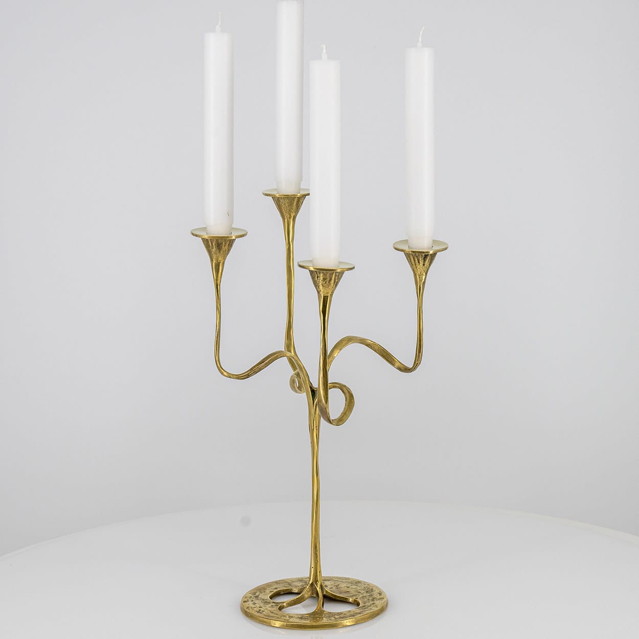 Kurt Jesch Amadeo Fratelli Tonini Four Arm Candlelabra Brass ,1960 - Image 1