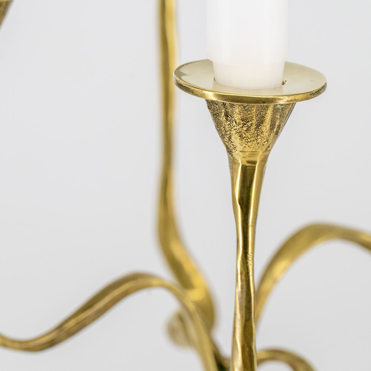Kurt Jesch Amadeo Fratelli Tonini Four Arm Candlelabra Brass ,1960 - Image 4