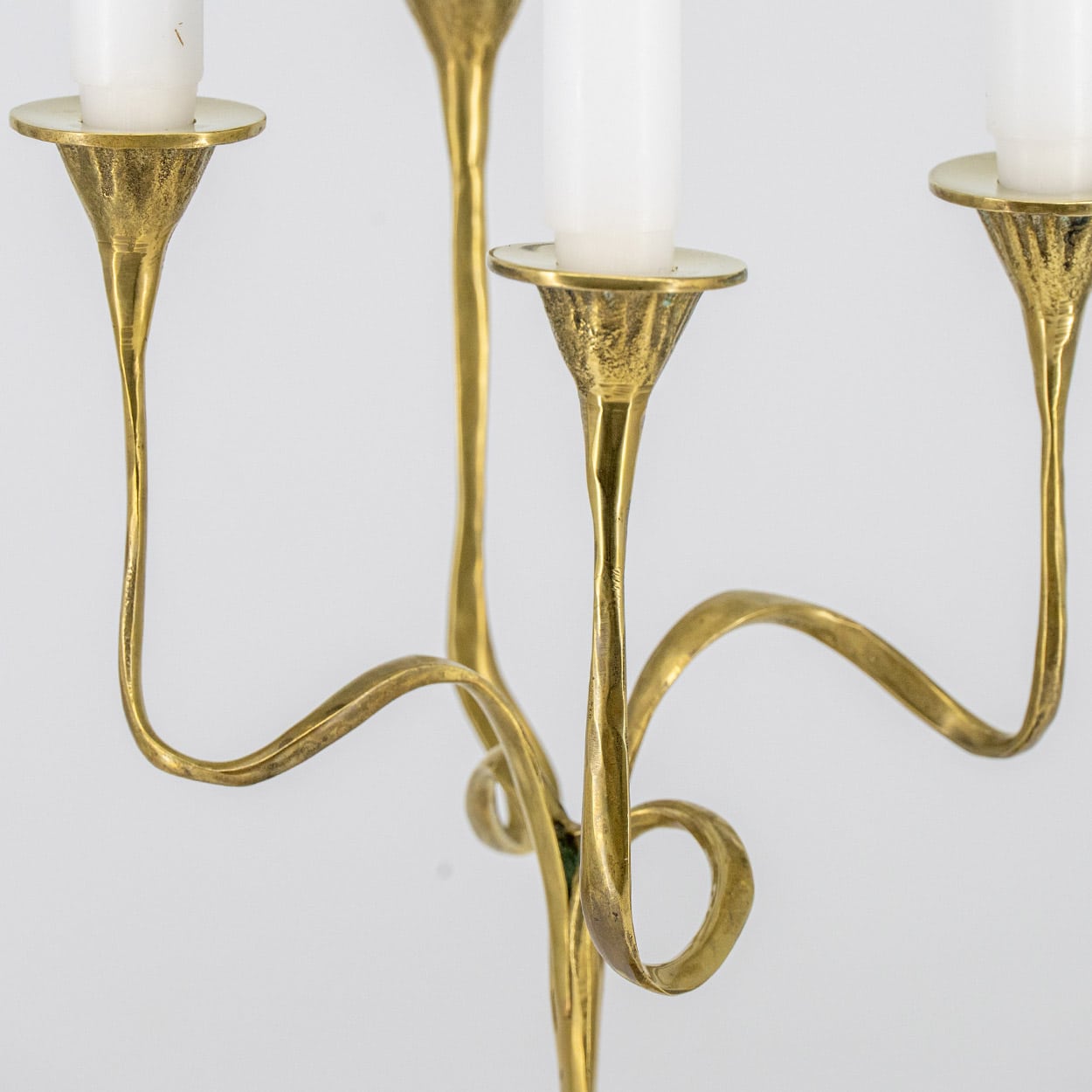Kurt Jesch Amadeo Fratelli Tonini Four Arm Candlelabra Brass ,1960 - Image 9